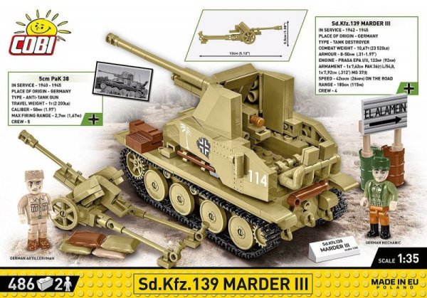 Cobi Klocki Klocki Sd.Kfz. Marder III 486 klocków