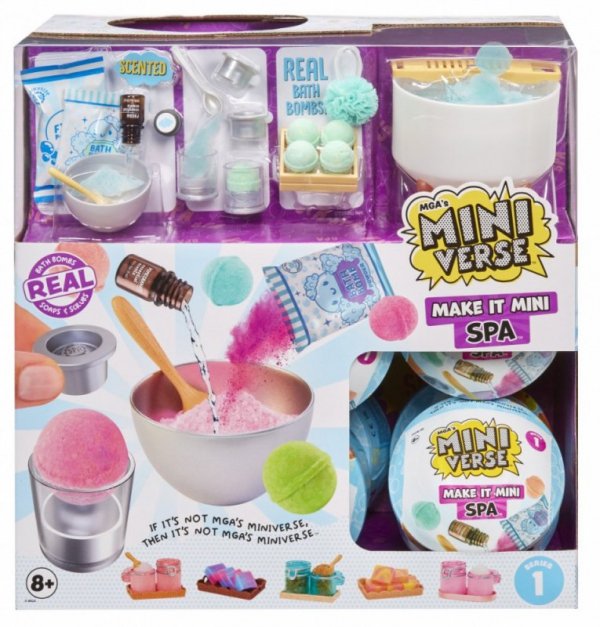 MGA Figurki Miniverse Make It Mini Spa Display 15 sztuk