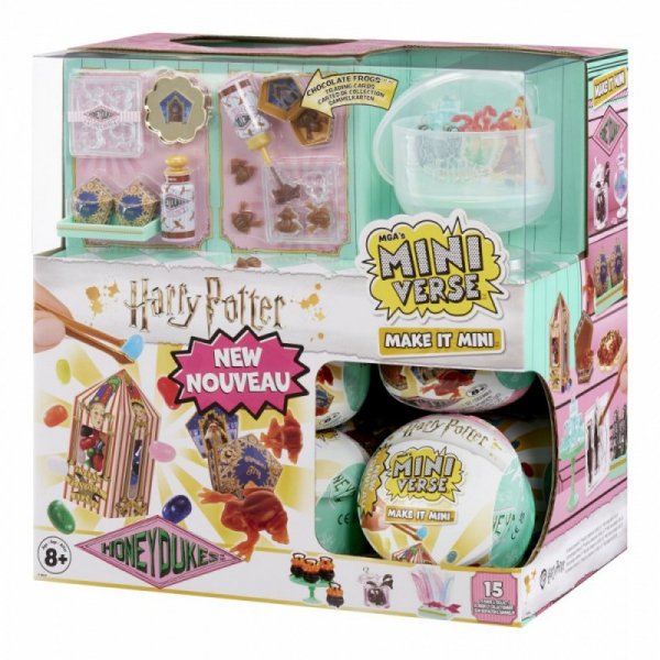 MGA Figurki Miniverse Make It Mini Harry Potter Honeydukes Display 15 sztuk