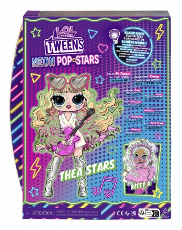 MGA Lalka L.O.L. Surprise Tweens Neon Pop Stars Thea