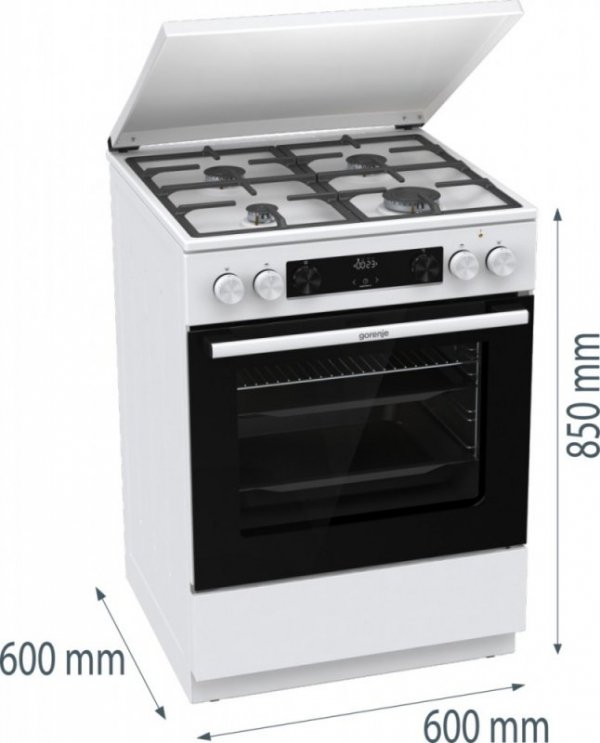 Gorenje Kuchnia gazowo-elektryczna GK6C5WF
