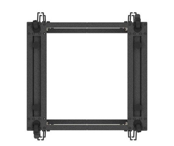 Lanberg Open rack 19&#039;&#039; 15U 600x600-1100 regulowany czarny