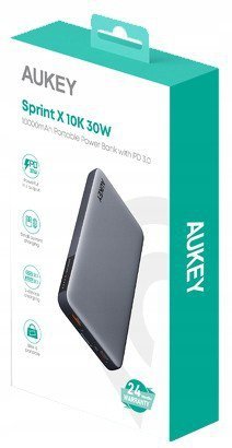 AUKEY PB-Y41 Power Bank | 10000mAh | 30W | 2xUSB | PD 3.0 QC 3.0 LED