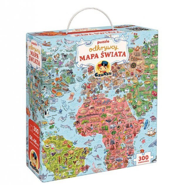 CzuCzu Puzzle odkrywcy - Mapa świata 300 elementów