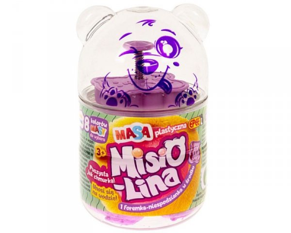 Epee Masa plastyczna Misiolina 60g 1 foremka Różowa