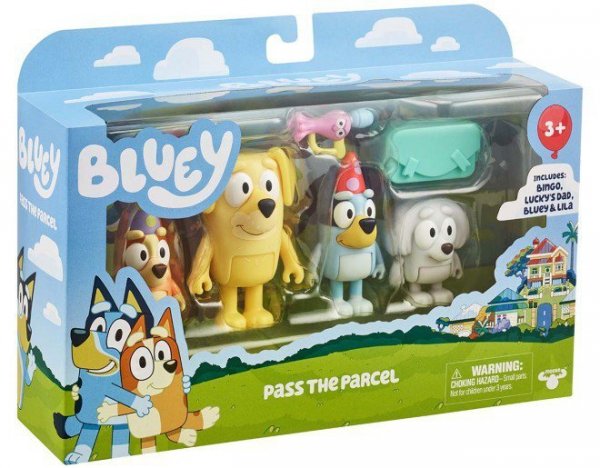 Tm Toys Zestaw figurek Bluey Przesyłka 4-pak