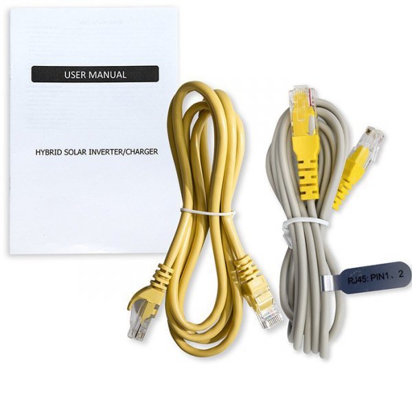 Qoltec Modularny Hybrydowy Inwerter solarny Off-Grid 6.2kVA | 6.2kW |   120A | MPPT | 12 jednostek | BMS | Sinus | opcja Wi-Fi |