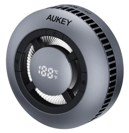 AUKEY LC-G10 chłodząca ładowarka bezprzewodowa MagSafe Qi2 15W USB-C