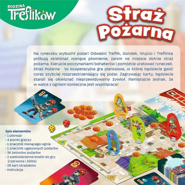 Trefl Gra Straż pożarna Rodzina Treflików