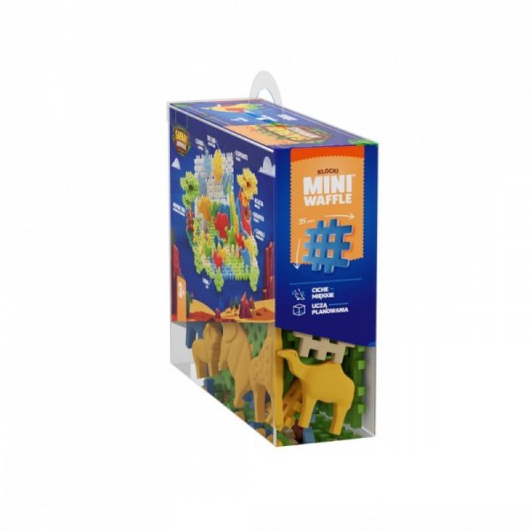 Marioinex Klocki Mini Waffle - Zwierzęta Safari 100 elementów