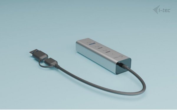 i-tec Uniwersalny metalowy ładujący HUB 2xUSB-C/2xUSB-A PD 85W