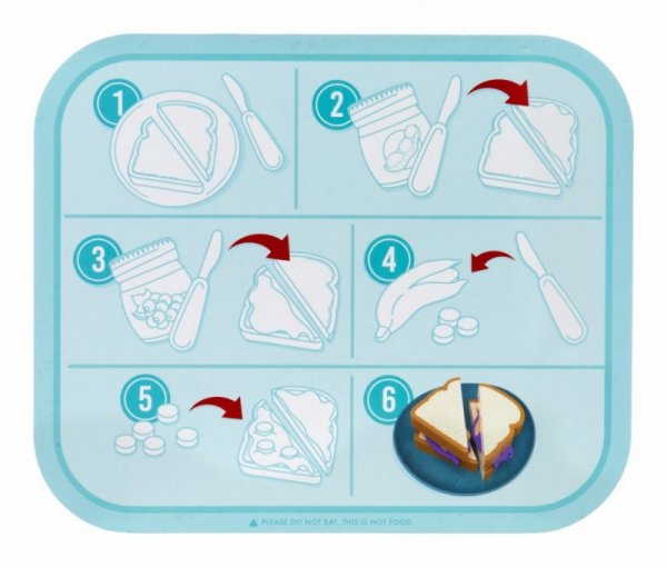 Little Tikes Zestaw Creative Chefs Kanapki Masło orzechowe, dżem