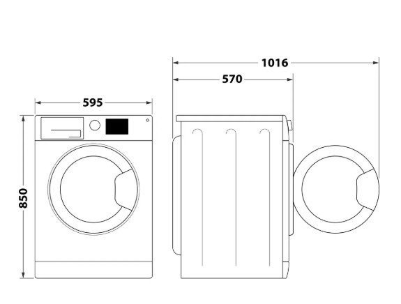Whirlpool Pralko-suszarka FFWDB964369SVEE