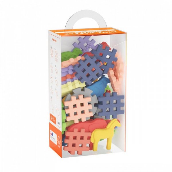 Marioinex Klocki Waffle Mini - Zwierzęta 42 elementy