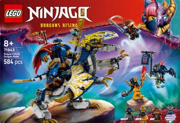 LEGO Klocki 71843 Mech smoczego jeźdźca Rogue&#039;a