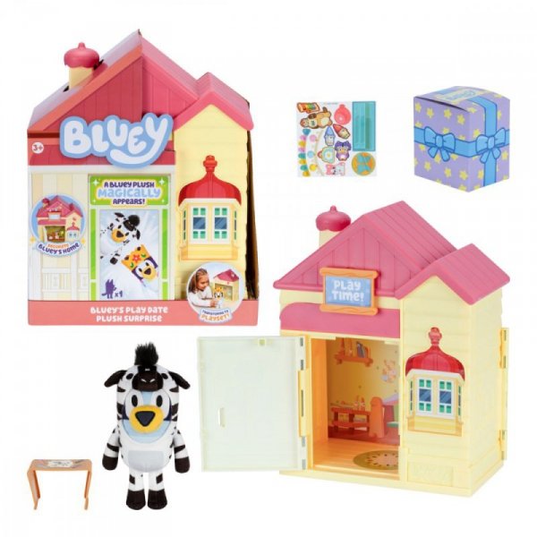Tm Toys ZESTAW BLUEY DOMEK NIESPODZIANKA Z PLUSZAKIEM