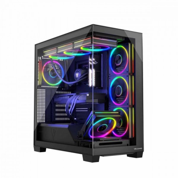 MODECOM Obudowa PC STELLAR 8F ARGB 10 Czarna