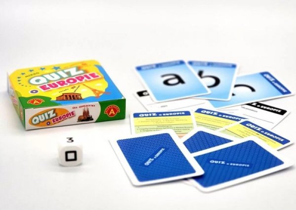 Alexander Gra Quiz o Europie kieszonkowa gra edukacyjna