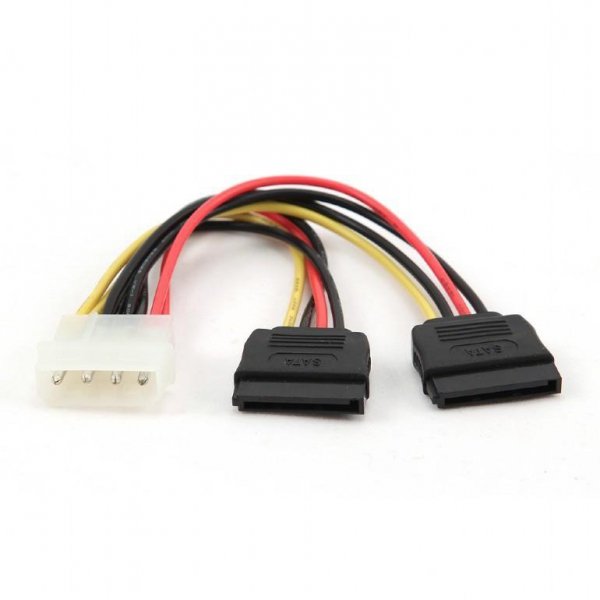 Kabel do dysk&amp;oacute;w Serial ATA zasilający X2 SATA 0.3m Gembird