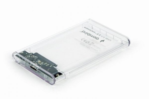 Obudowa zewnętrzna Gembird na dysk 2.5&quot; SATA HDD USB 3.0 (przezroczysta)