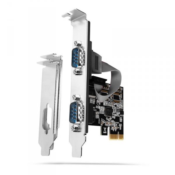 Kontroler port&amp;oacute;w PCI-Express Axagon 2x port szeregowy RS232