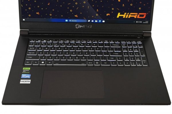 Laptop gamingowy HIRO KX760 17,3&#039;&#039;, 144Hz, i7 13620H, RTX 4060 8GB, 32GB RAM, 1TB SSD M.2, W11H