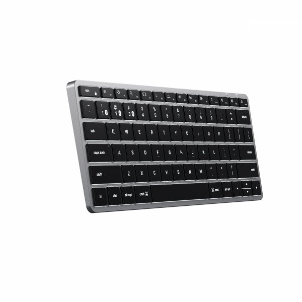 Satechi Slim X1 - klawiatura Bluetooth do trzech urządzeń USB-C (space gray)