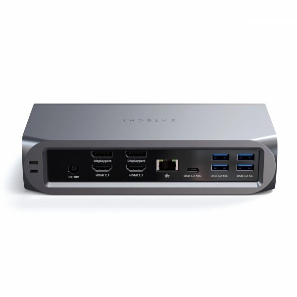 Satechi Thunderbolt 4 Multimedia Pro Dock - stacja dokująca (2x DisplayPort 1.4, 2x HDMI 2.1, 7x USB, 3,5mm jack, Ethernet 2.5 G
