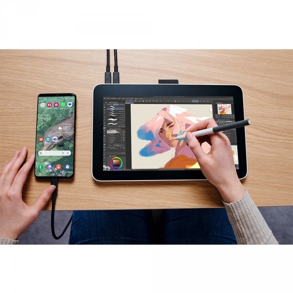 Wacom One 12 - tablet z ekranem 11,6&quot; Full  HD, piórko Wacom One Pen z 4096 poziomami nacisku (2023)