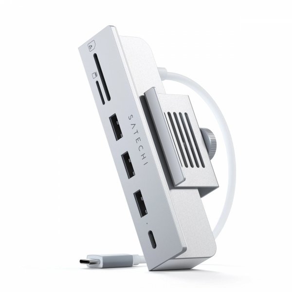 Satechi USB-C Clamp Hub for 24&quot; iMac - Hub do iMac M1 2021 24&quot; oraz 27&quot; Studio Display 2022 USB-C (USB-C, 3x USB-