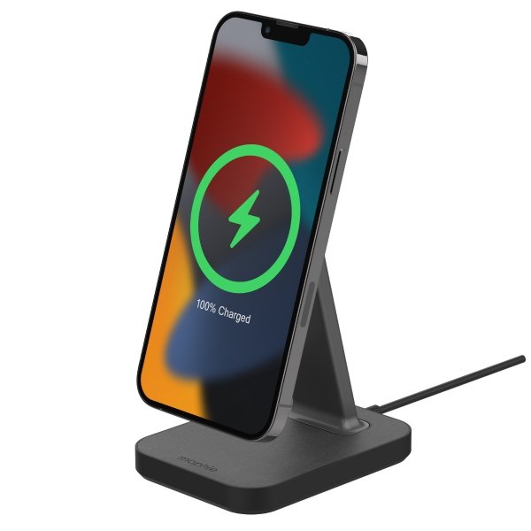 Mophie Snap+ charging stand - stojąca ładowarka bezprzewodowa kompatybilna z MagSafe 15W (black)