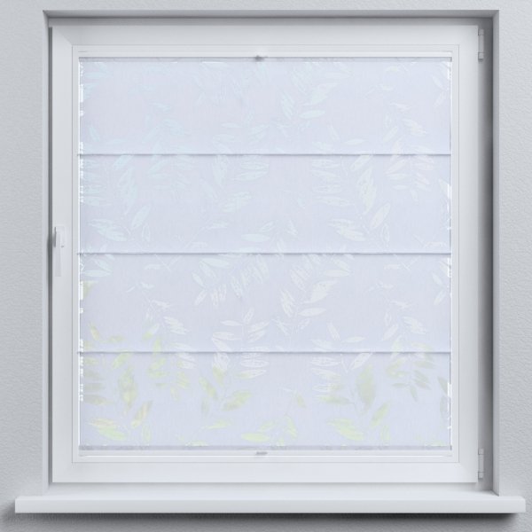 Rolety rzymskie plisowane montowane między listwy