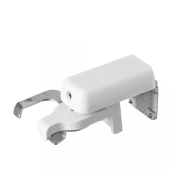 Uchwyt bezinwazyjny do montażu żaluzji 25mm biały