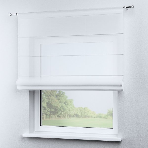 Roleta rzymska woalowa na tunelu widok ze skosu