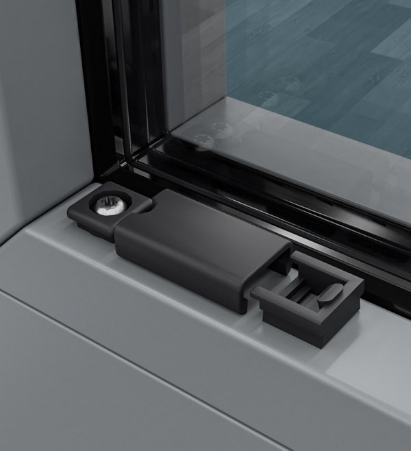 Mocowanie między listwy plisy okiennej Coben