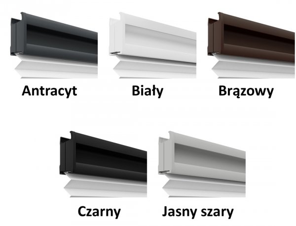 Kolorystyka profili plis Coben