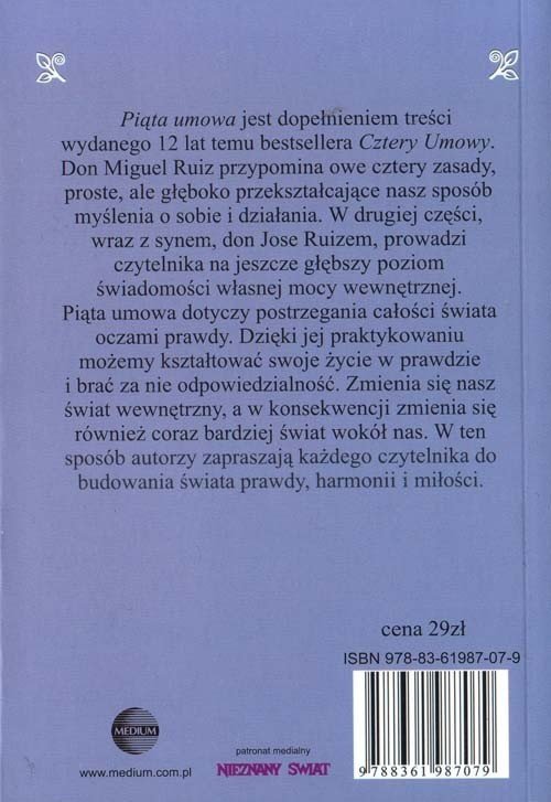 Piąta umowa Toltecka księga mądrości
