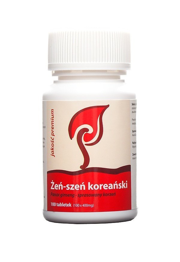Żeń-szeń koreański premium - 100 tabletek