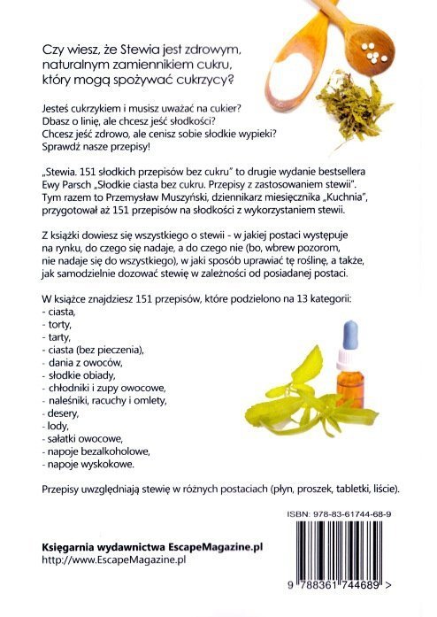 Stewia 151 słodkich przepisów bez cukru