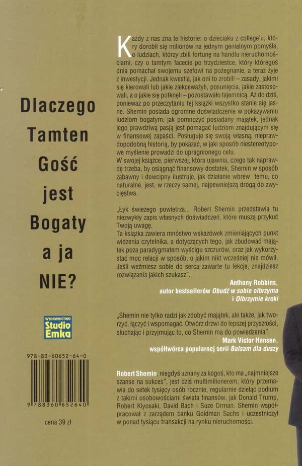 Dlaczego Tamten Gość jest bogaty a ja nie