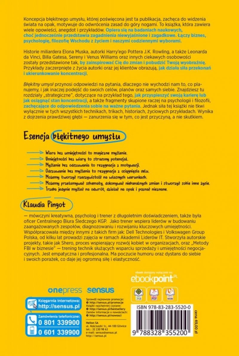 Błękitny umysł. Myśl na odwrót, działaj na opak, poznaj nieznane!