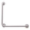 Winkelgriff 70/70 cm für barrierefreies Bad links/rechts montierbar weiß ⌀ 25 mm