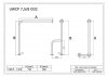 WC- Stützgrif für barrierefreies Bad f zur Wand-Boden-Montage rechts aus rostfreiem Edelstahl ⌀ 32 mit Abdeckrosetten