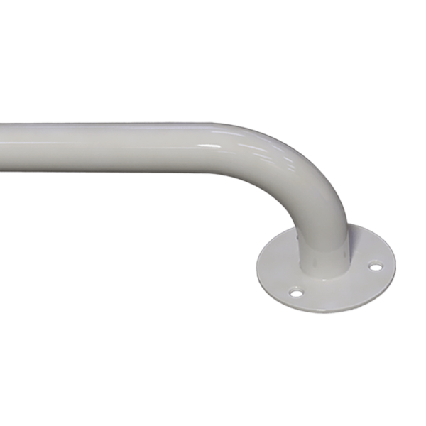 Duschhandlauf Winkelgriff für barrierefreies Bad 50/50 cm weiß ⌀ 32 mm
