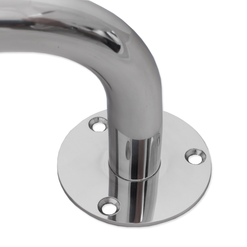 Duschhandlauf Winkelgriff für barrierefreies Bad 70/70 cm aus rostfreiem Edelstahl ⌀ 25 mm