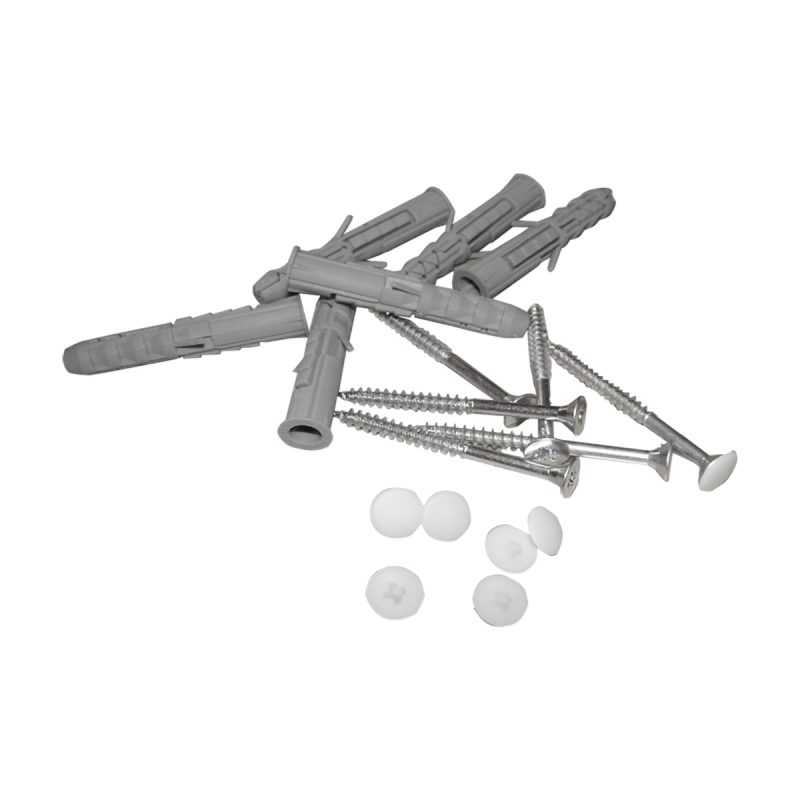 Stumpfwinkelgriff 30/30 cm für barrierefreies Bad links/rechts montierbar weiß ⌀ 25 mm