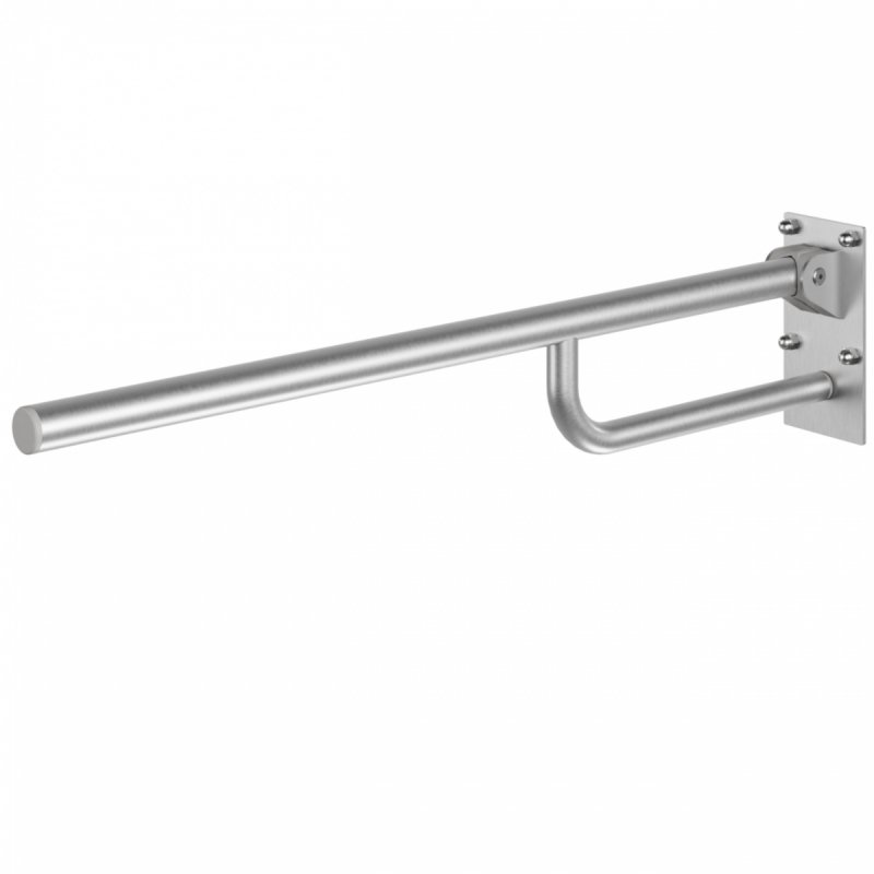 WC Klappgriff für barrierefreies Bad 80 cm aus rostfreiem Edelstahl ⌀ 32 mm MODULAR
