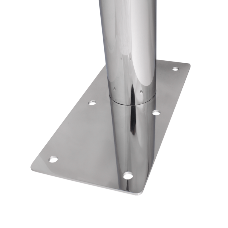 WC - Klappgriff freistehend für barrierefreies Bad 60 cm aus rostfreiem Edelstahl ⌀ 25 mm