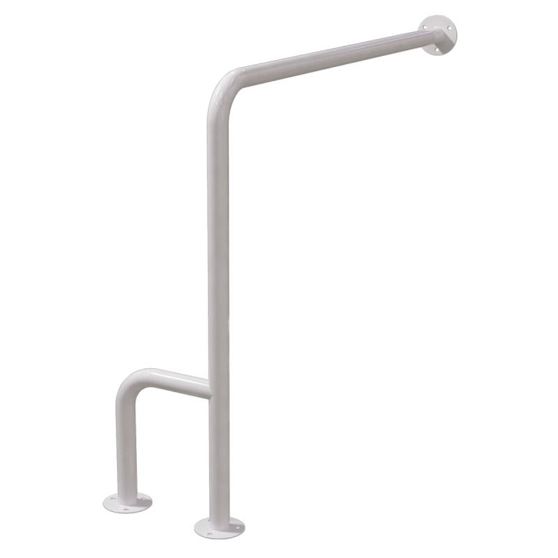 WC Stützgriff für barrierefreies Bad rechts montierbar weiß 70 cm ⌀ 32 mm