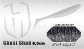 PRZYNĘTA HERAKLES GHOST SHAD 8.5cm - BLACK IMPACT 